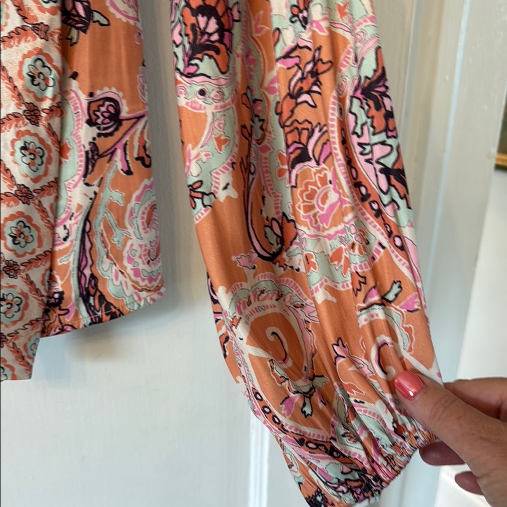 Free People Floral Patterned Women's Top - Picture 6 of 11